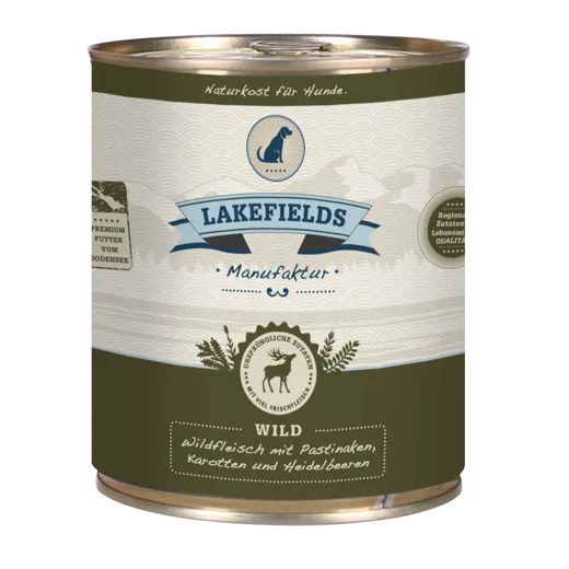 Lakefields Wild mit Pastinaken, Karotten und Heidelbeeren 800g