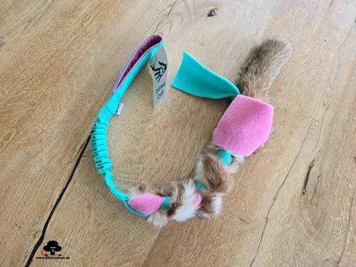 Rabbit braided tug mint