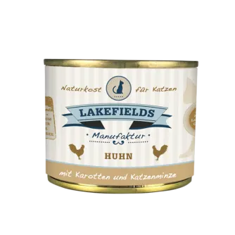 Lakefields Menu viande en boîte poulet pour chats 200g